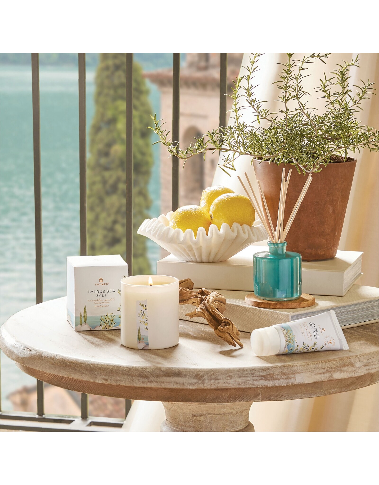 Cyprus Sea Salt Poured Candle In Glass Jar 8 Oz