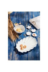 Mud Pie Sea Theme Tidbit Plates | Fan Shell Appetizer Plate