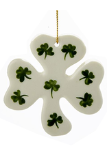 Kurt Adler Irish Christmas Ornament Porcelain Shamrock