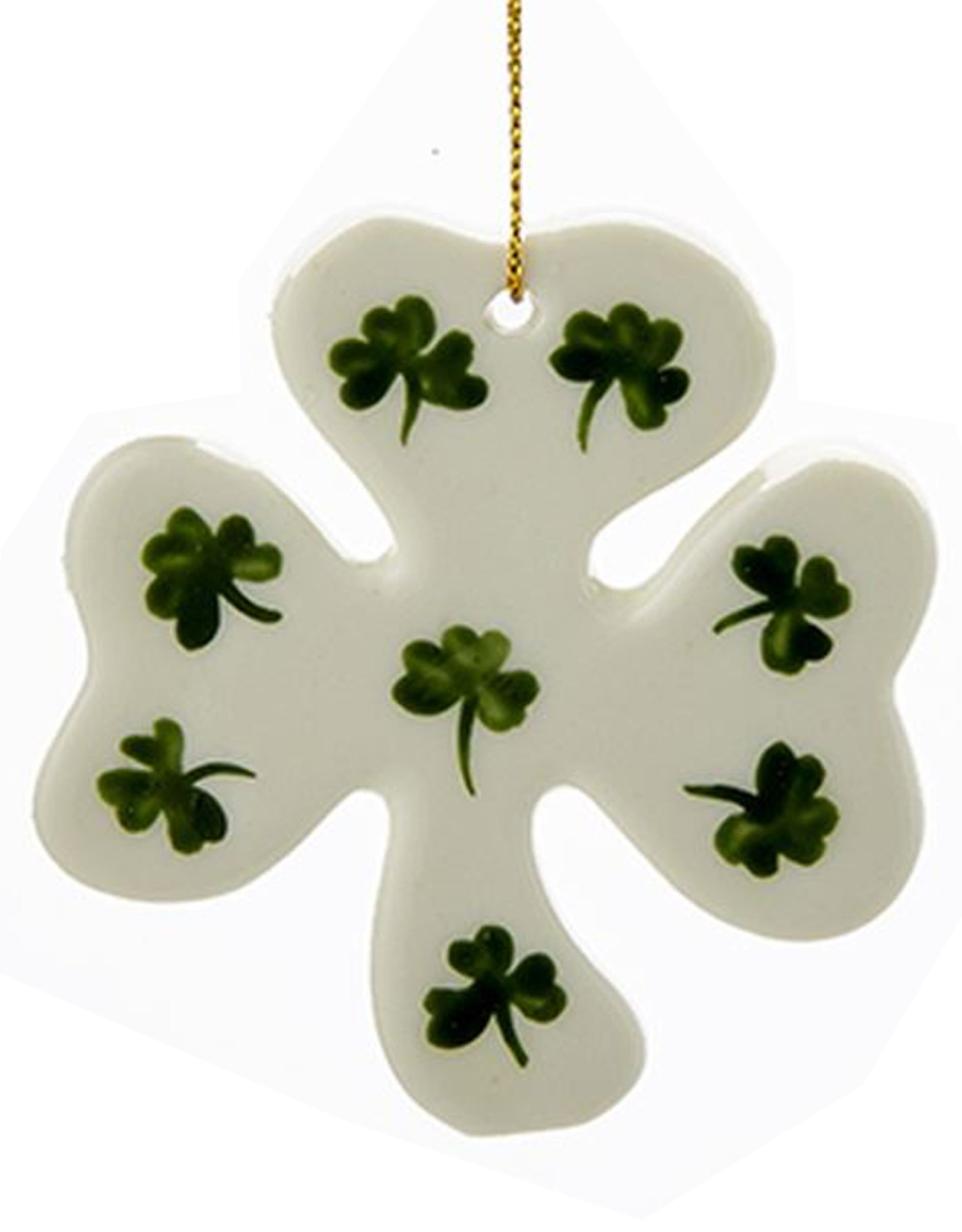 Kurt Adler Irish Christmas Ornament Porcelain Shamrock