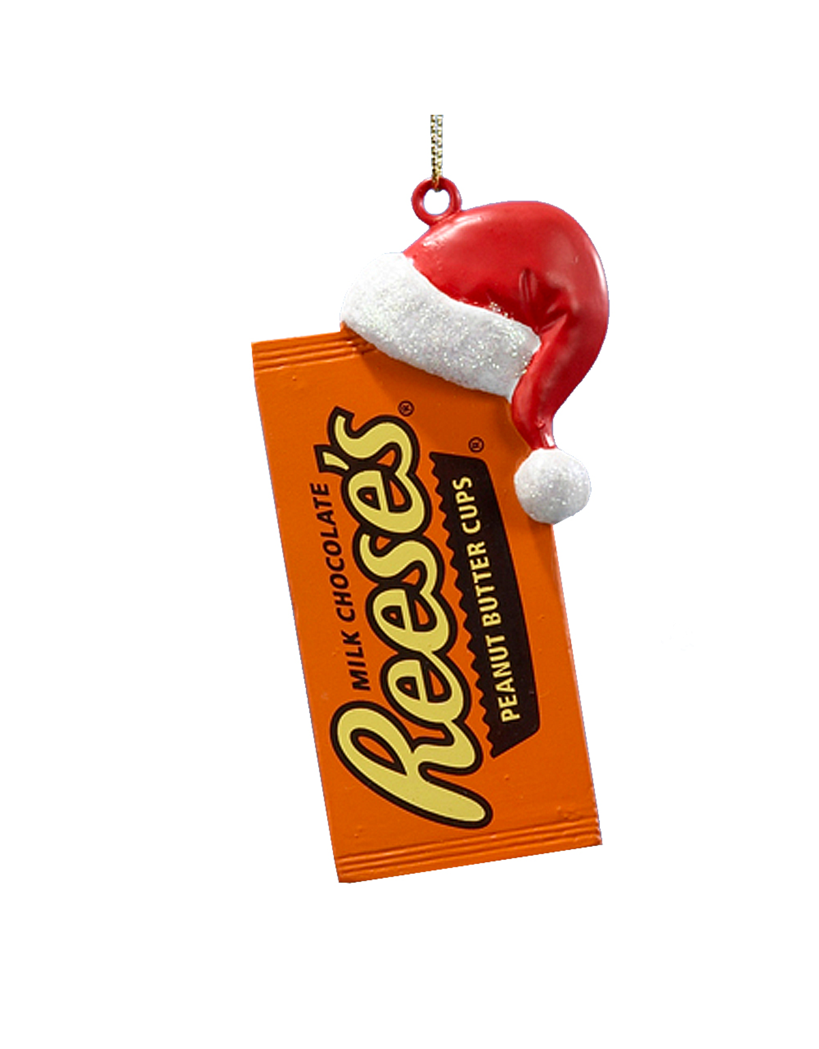 Kurt Adler Reeses Peanut Butter Cups W Santa Hat Christmas Ornament