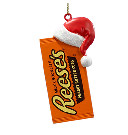 Kurt Adler Reeses Peanut Butter Cups W Santa Hat Christmas Ornament