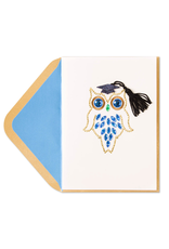 PAPYRUS® Graduation Card Die-Cut Blue Jeweled Grad Owl