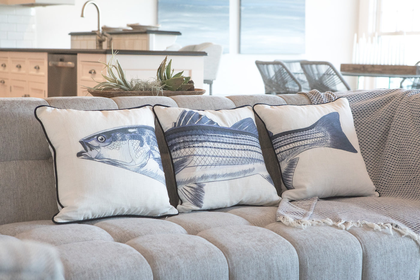 Tide | Hill Embroidered Pillows & Pillow Covers