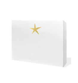 Black Ink Notepads Gold Foil LUXE 8.5 x 7 Notepad | Starfish Design