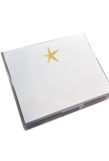 Black Ink Notepads Gold Foil LUXE 8.5 x 7 Notepad | Starfish Design
