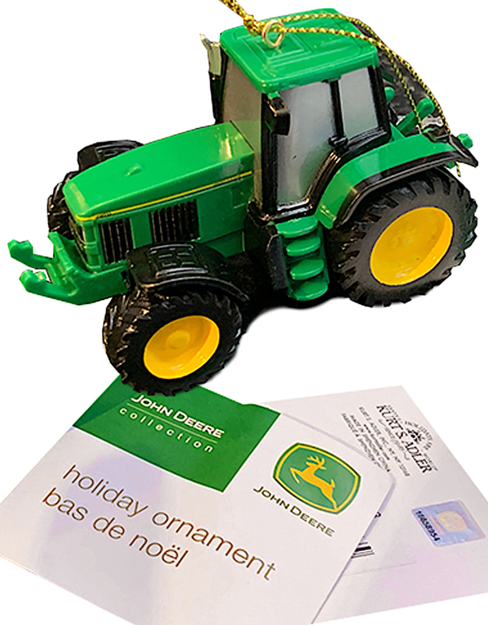 Kurt Adler John Deere Tractor 7810 Series Farming Christmas Ornament -C