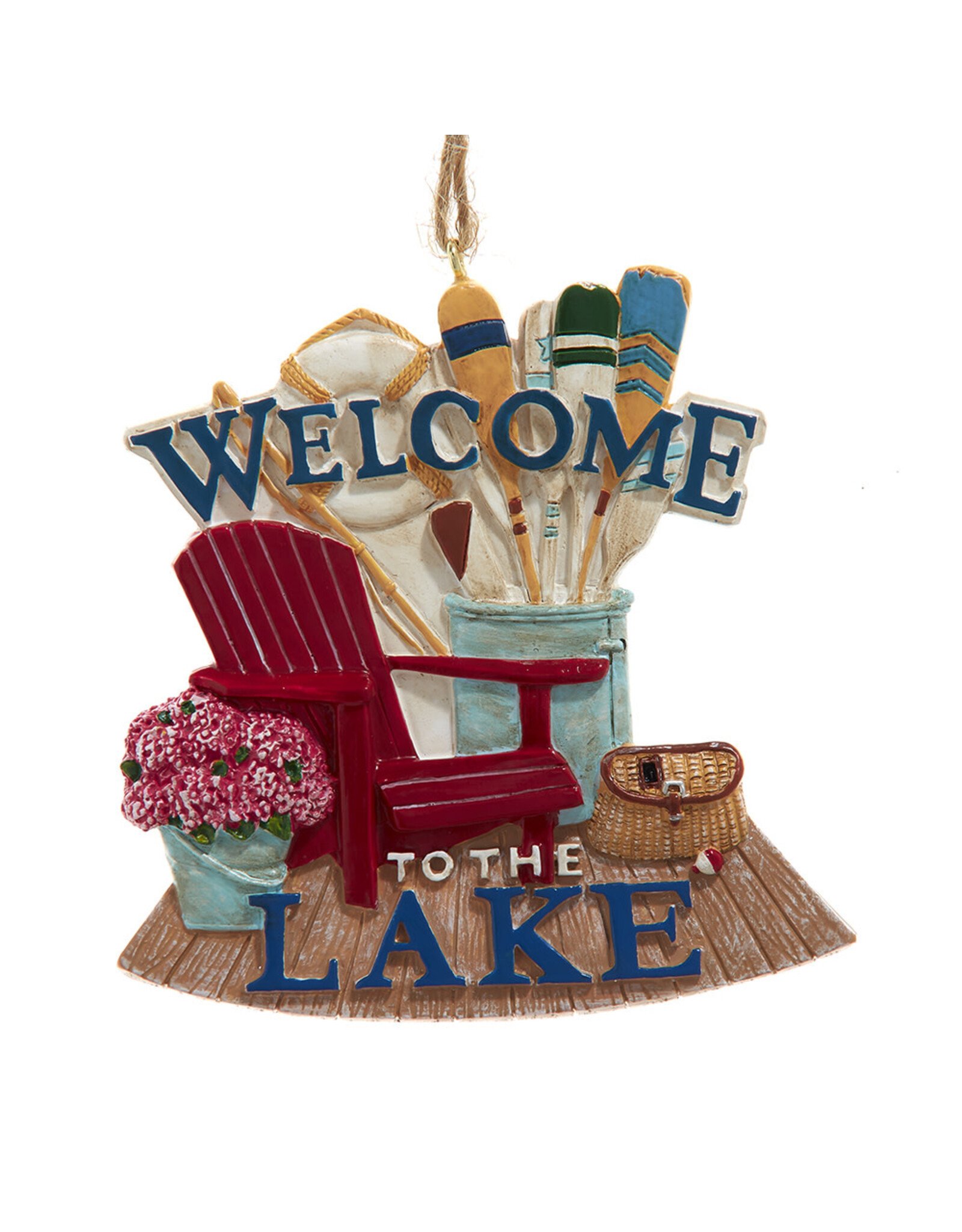 Kurt Adler Welcome To The Lake - Lake House Christmas Ornament