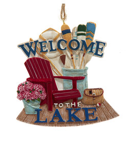 Kurt Adler Welcome To The Lake - Lake House Christmas Ornament