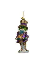 Kurt Adler Bellissimo Glass Gentleman Frog Ornament 7 Inch
