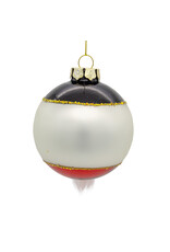 Kurt Adler Christmas Nutcracker Glass Ball Ornament 80MM