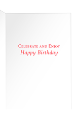 Caspari Birthday Cards Dirty Martini On Checkerboard Card