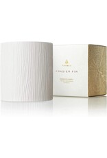 Frasier Fir Gilded Ceramic Candle Medium Pillar 11 Oz