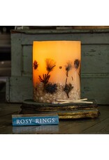 Rosy Rings Coastal Vanilla Botanical Candle 6.5Hx5D Round Pillar