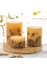 Rosy Rings Coastal Vanilla Botanical Candle 6.5Hx5D Round Pillar