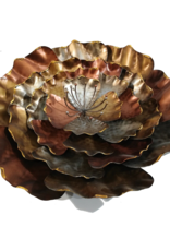 DIGS-N-GIFTS Decorative Dimension Flower Metal Wall Art 17 Inch