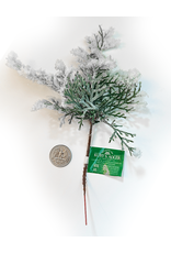 Kurt Adler Snow Cedar Pick Christmas Picks Flowers Floral Decor
