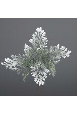 Kurt Adler Snow Cedar Pick Christmas Picks Flowers Floral Decor