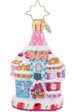 Christopher Radko Candy Cane Castle Gem Christmas Ornament