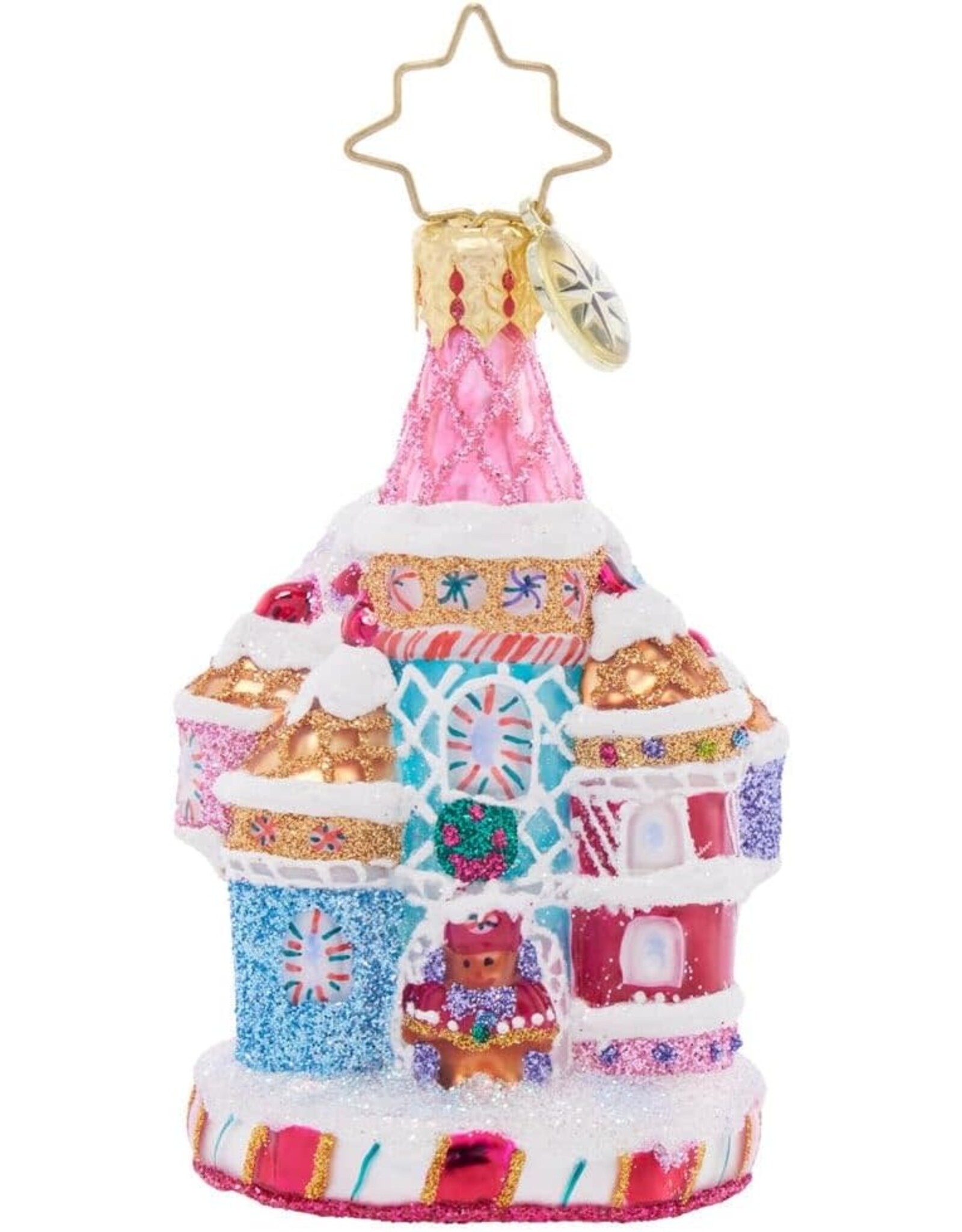Christopher Radko Candy Cane Castle Gem Christmas Ornament