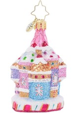 Christopher Radko Candy Cane Castle Gem Christmas Ornament