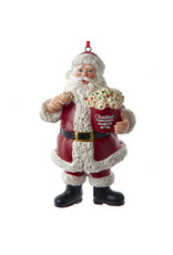 Kurt Adler Popcorn Santa Christmas Ornament