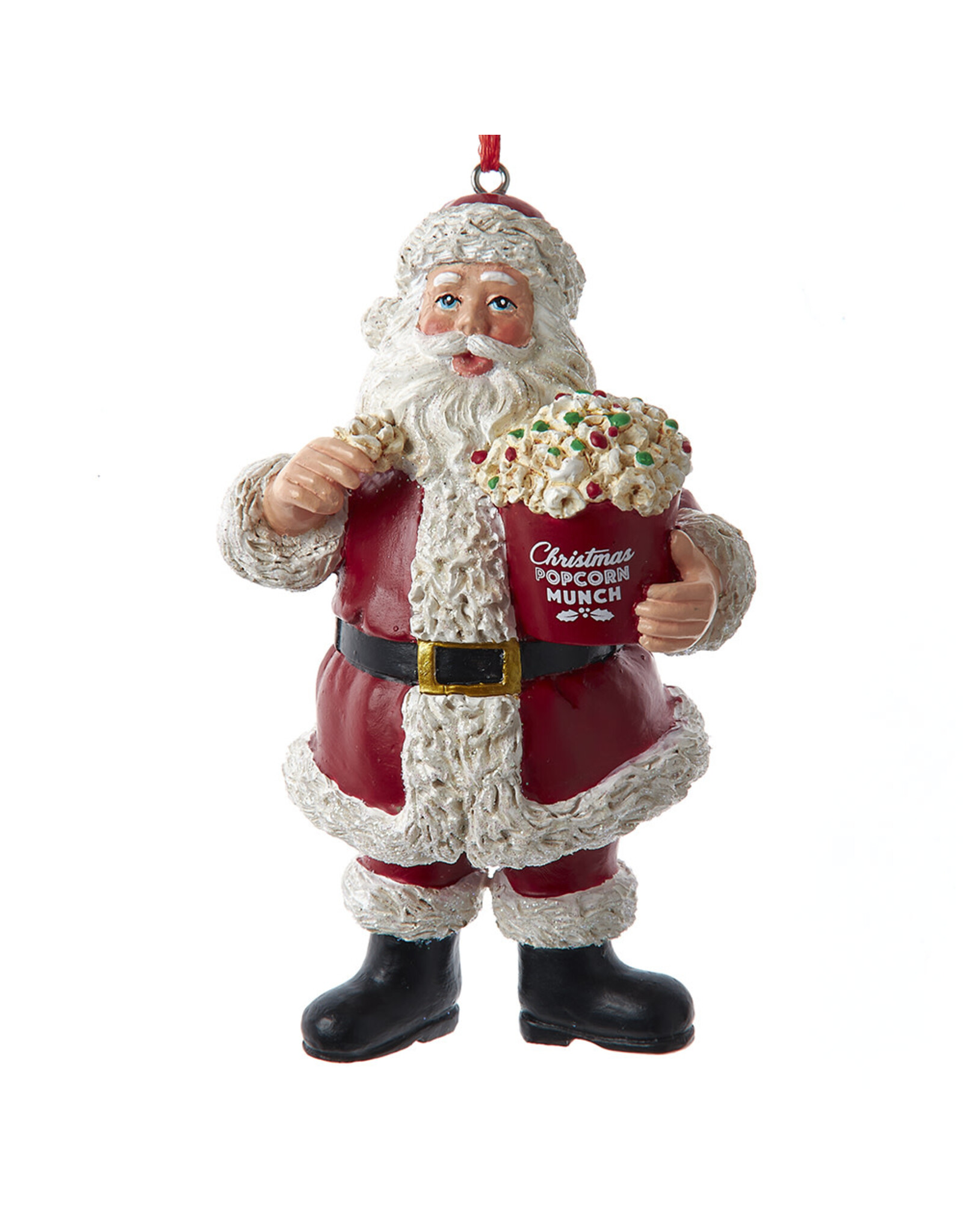 Kurt Adler Popcorn Santa Christmas Ornament