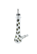 Kurt Adler Glass Bong With Cannabis Leaf Christmas Ornament