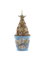 Kurt Adler Coastal Bucket Of Starfish w Sand Ornament