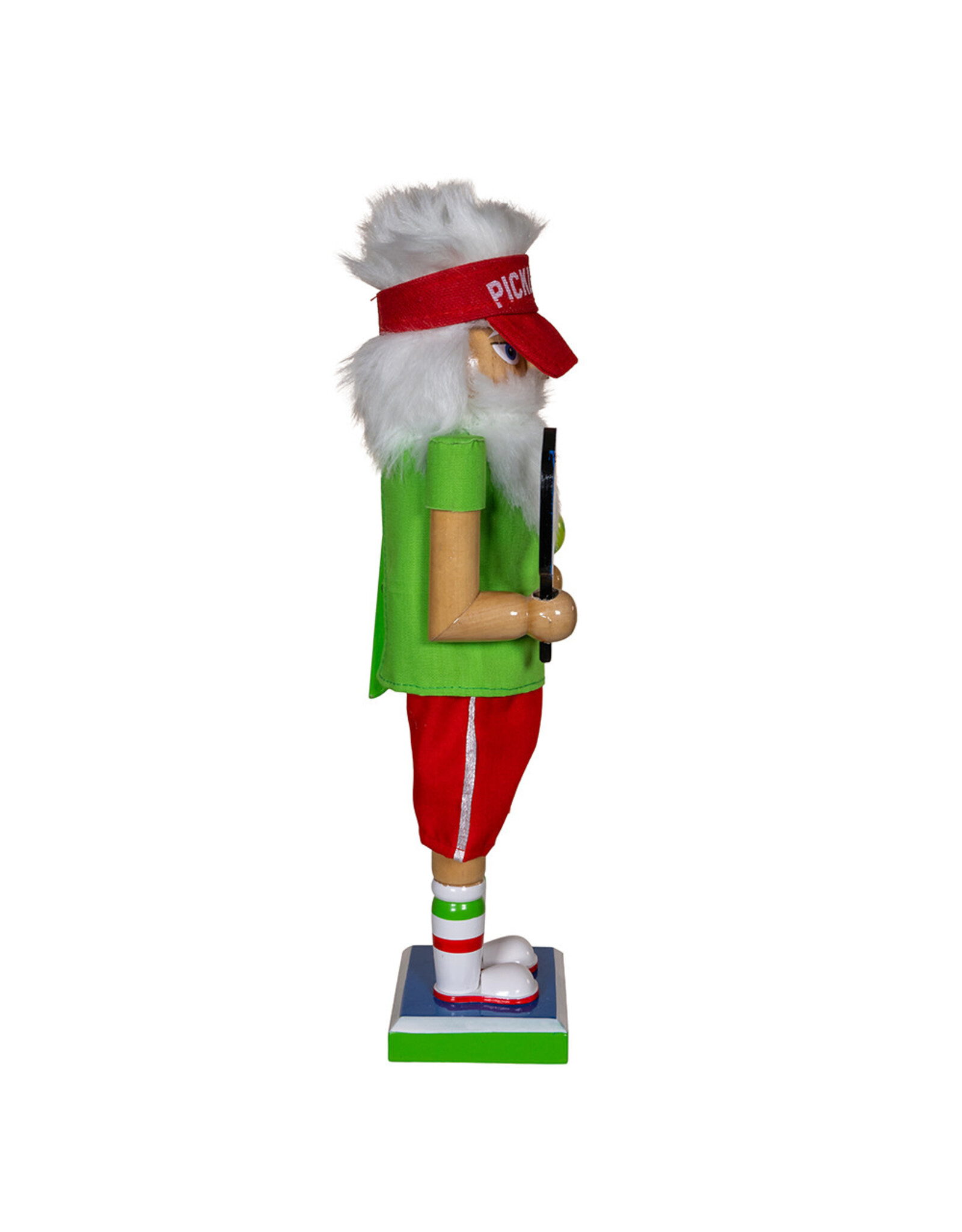 Kurt Adler Wooden Pickleball Nutcracker 12 Inch