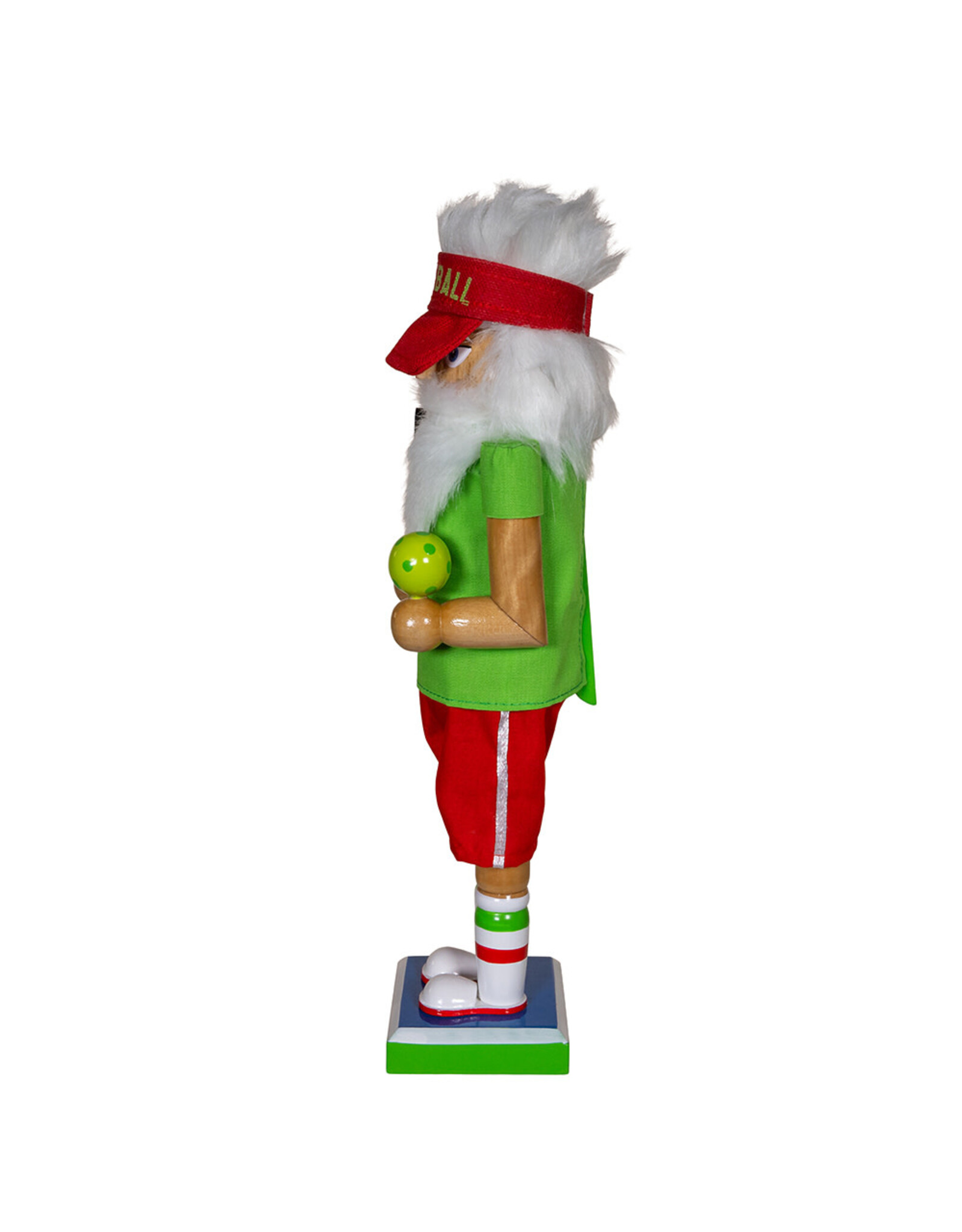 Kurt Adler Wooden Pickleball Nutcracker 12 Inch