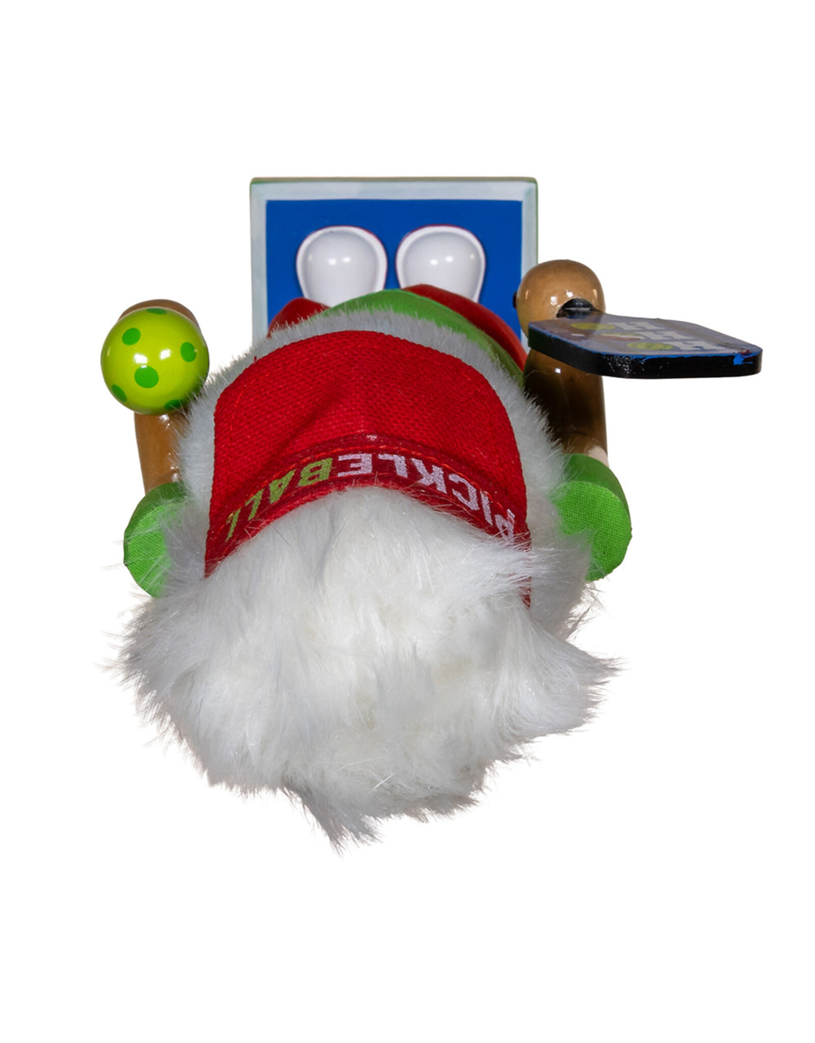 Kurt Adler Wooden Pickleball Nutcracker 12 Inch