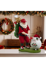 Kurt Adler Fabriche Golfer Santa Golfing w Oversized Golf Ball