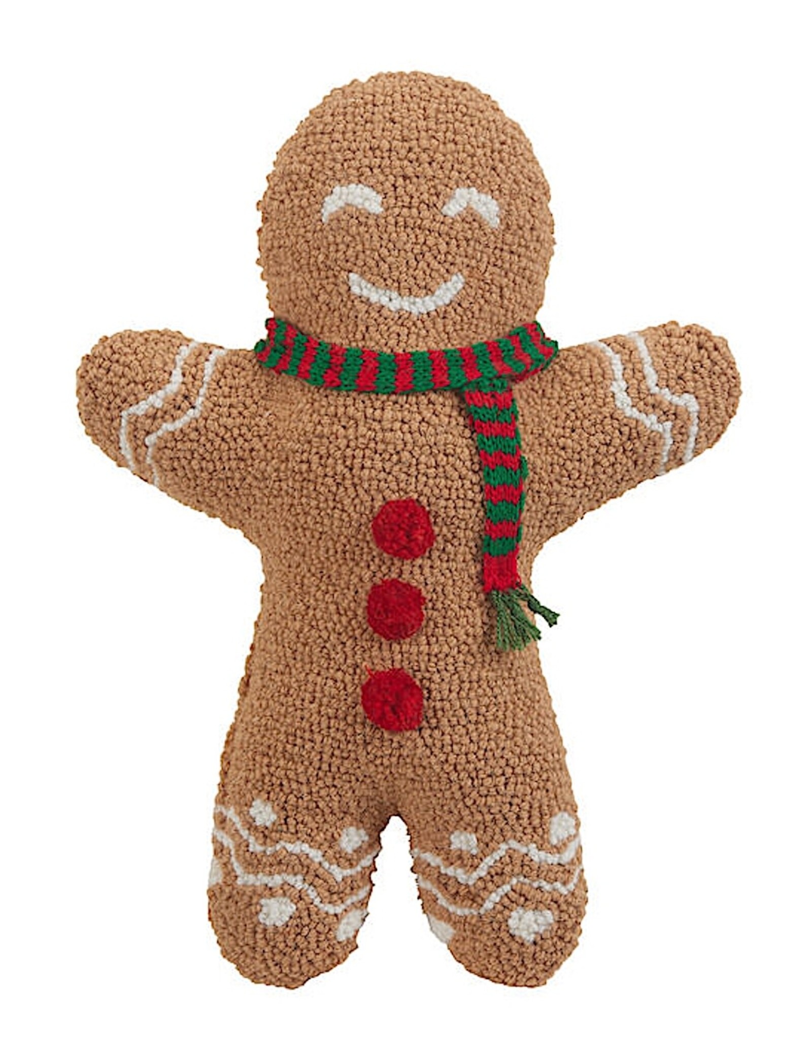Peking Handicraft Christmas Hook Pillow 12x16 Gingerbread Man