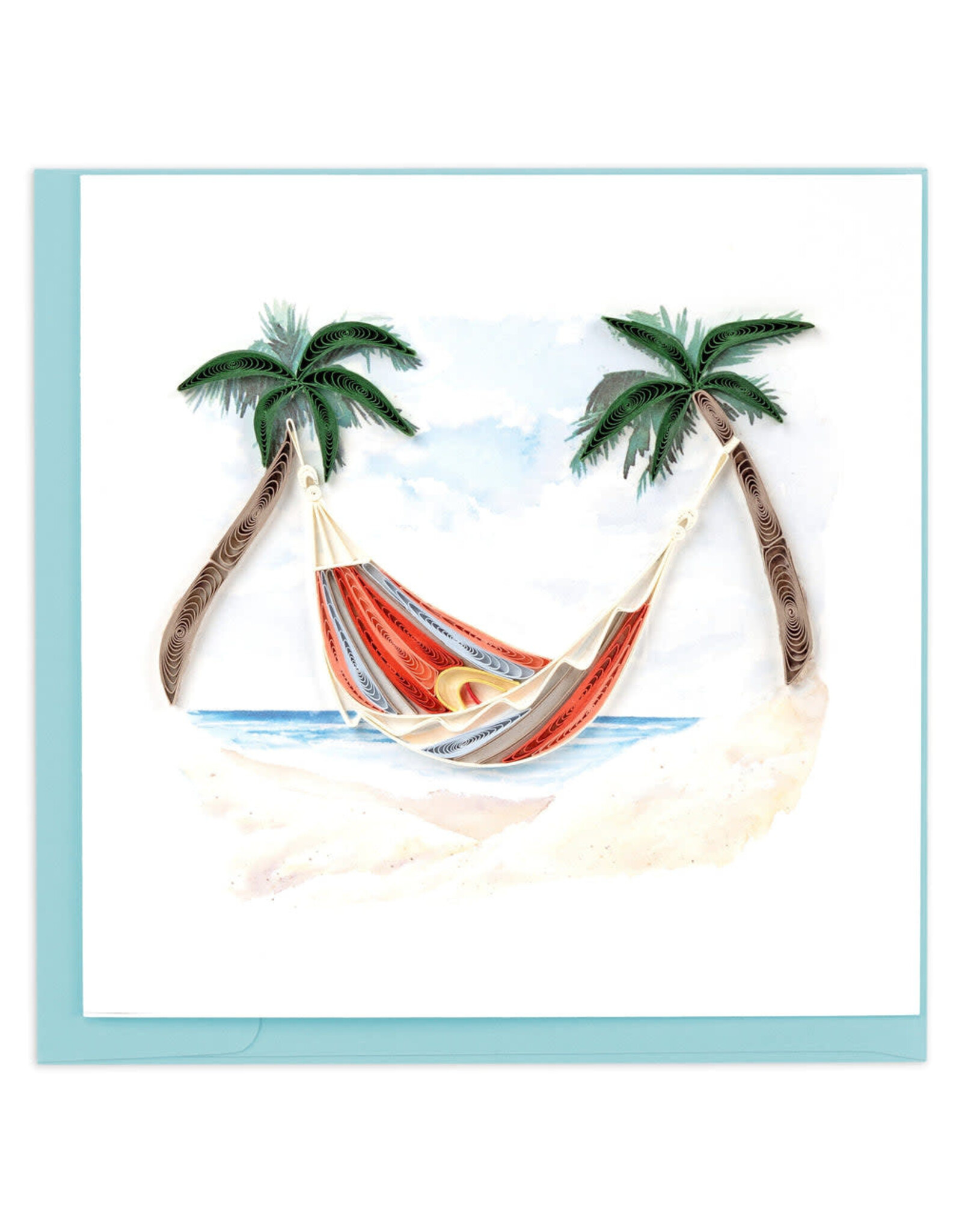 Quilling Card Quilled Beach Hammock Greeting Card