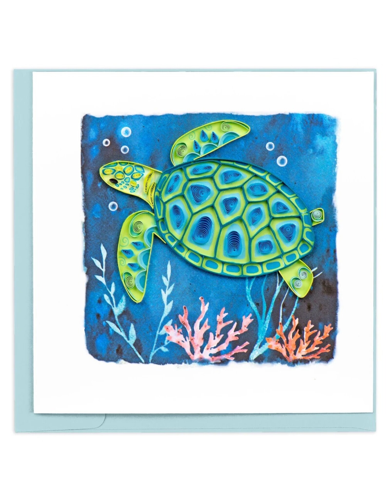 Quilling Card Quilled Decorative Sea Turtle Greeting Card