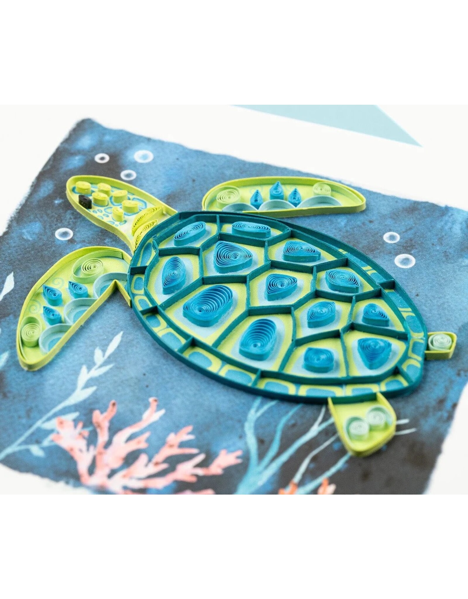 Quilling Card Quilled Decorative Sea Turtle Greeting Card