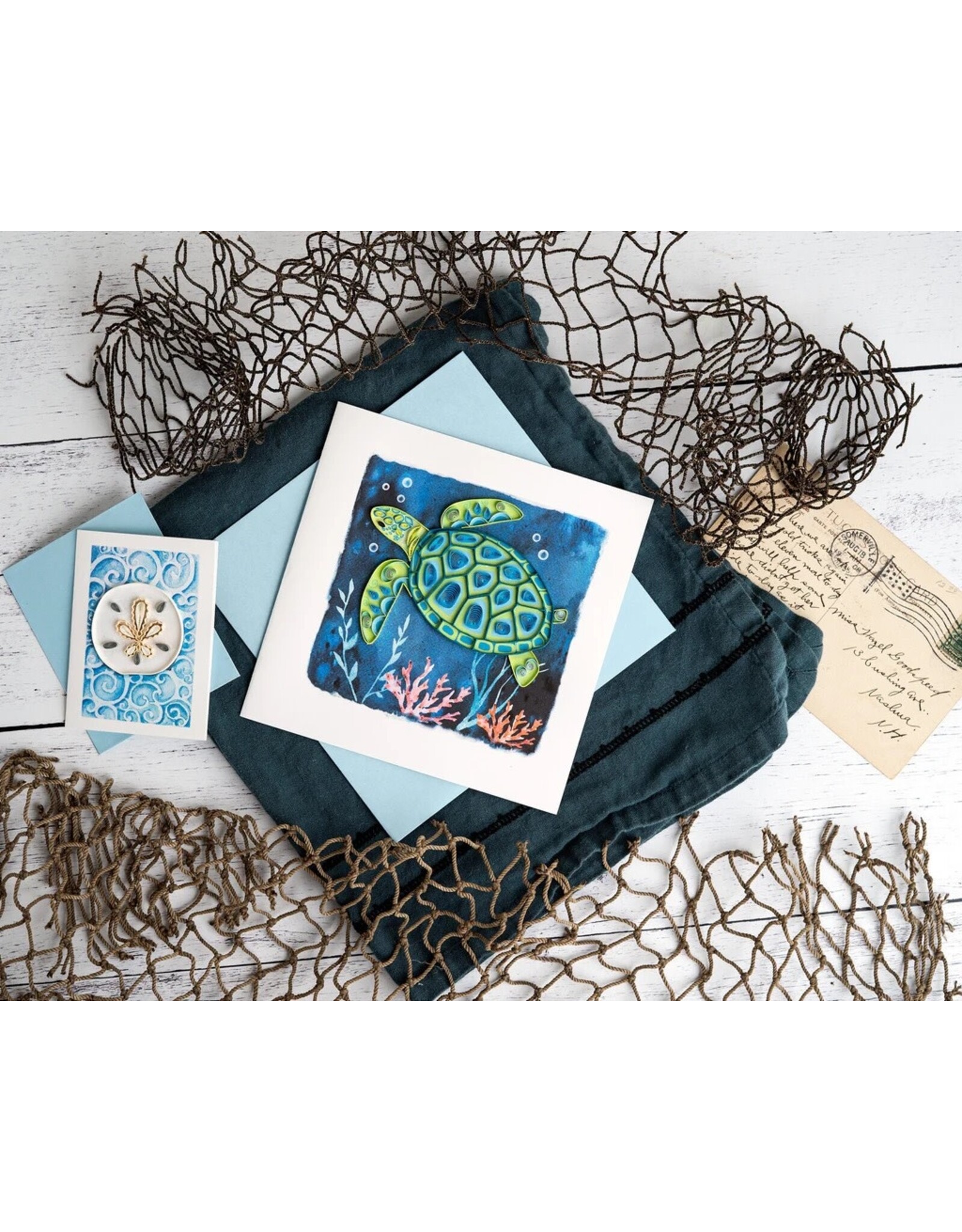 Quilling Card Quilled Decorative Sea Turtle Greeting Card