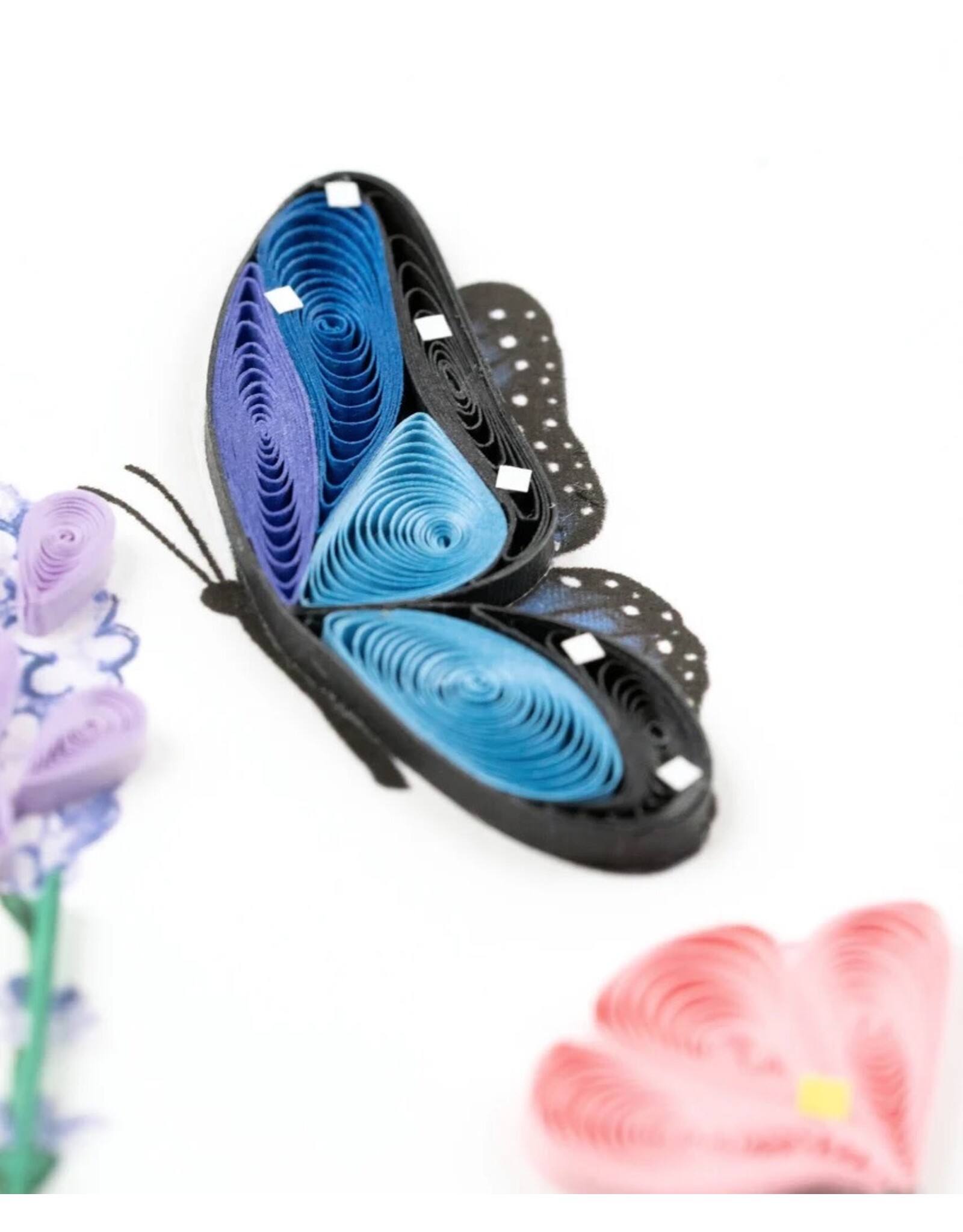 Quilling Card Quilled Birthday Flowers And Butterflies Greeting Card