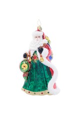 Christopher Radko Santas Sparkling Keepsake Christmas Ornament
