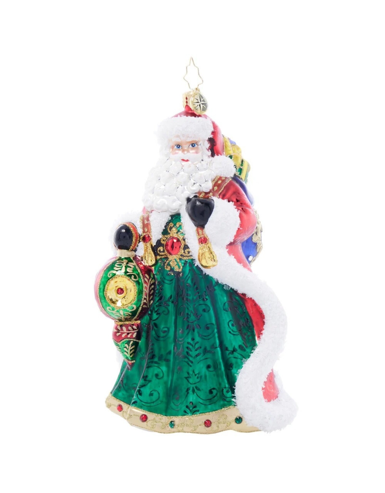 Christopher Radko Santas Sparkling Keepsake Christmas Ornament