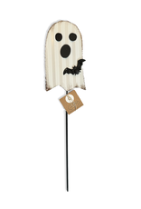 Mud Pie Halloween Plant Stakes | Ghost Plant Pick 14 Inch Mud Pie Halloween Plant Stakes | Ghost Plant Pick 14 Inch