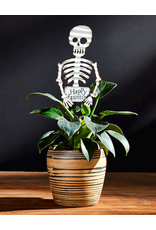 Mud Pie Halloween Plant Stakes | Skeleton Plant Pick 14 Inch