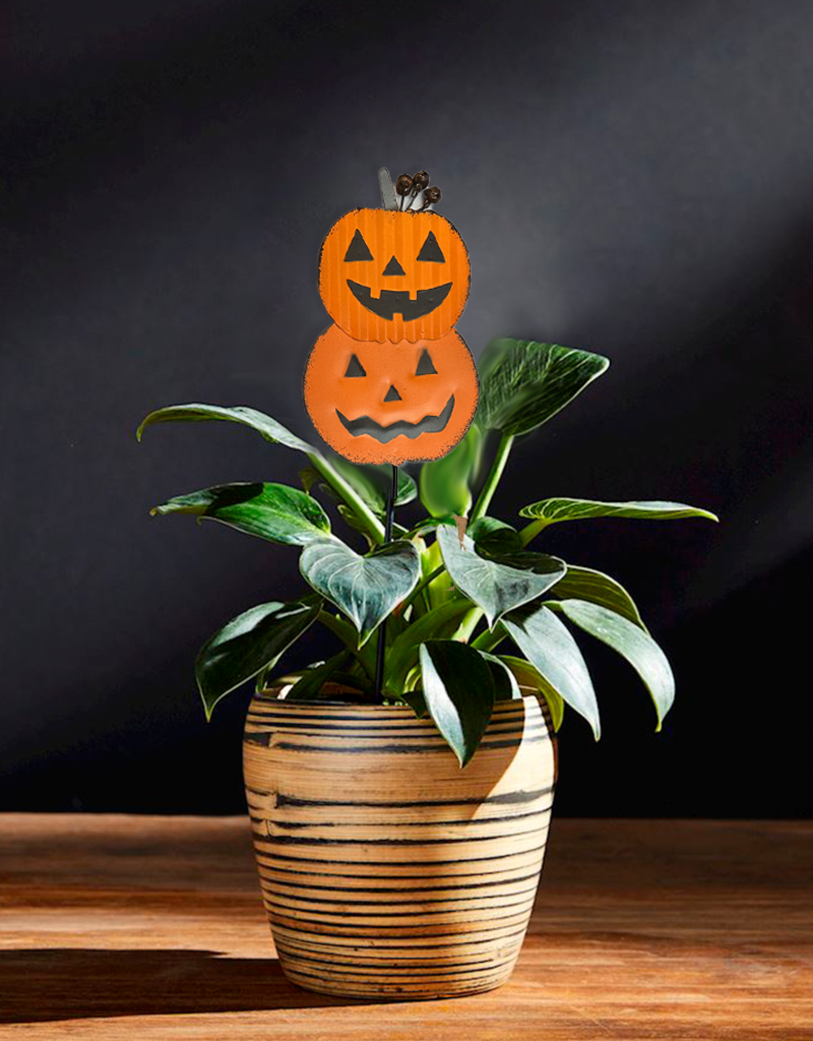 Mud Pie Halloween Plant Stakes | Pumpkins Plant Pick 14 Inch