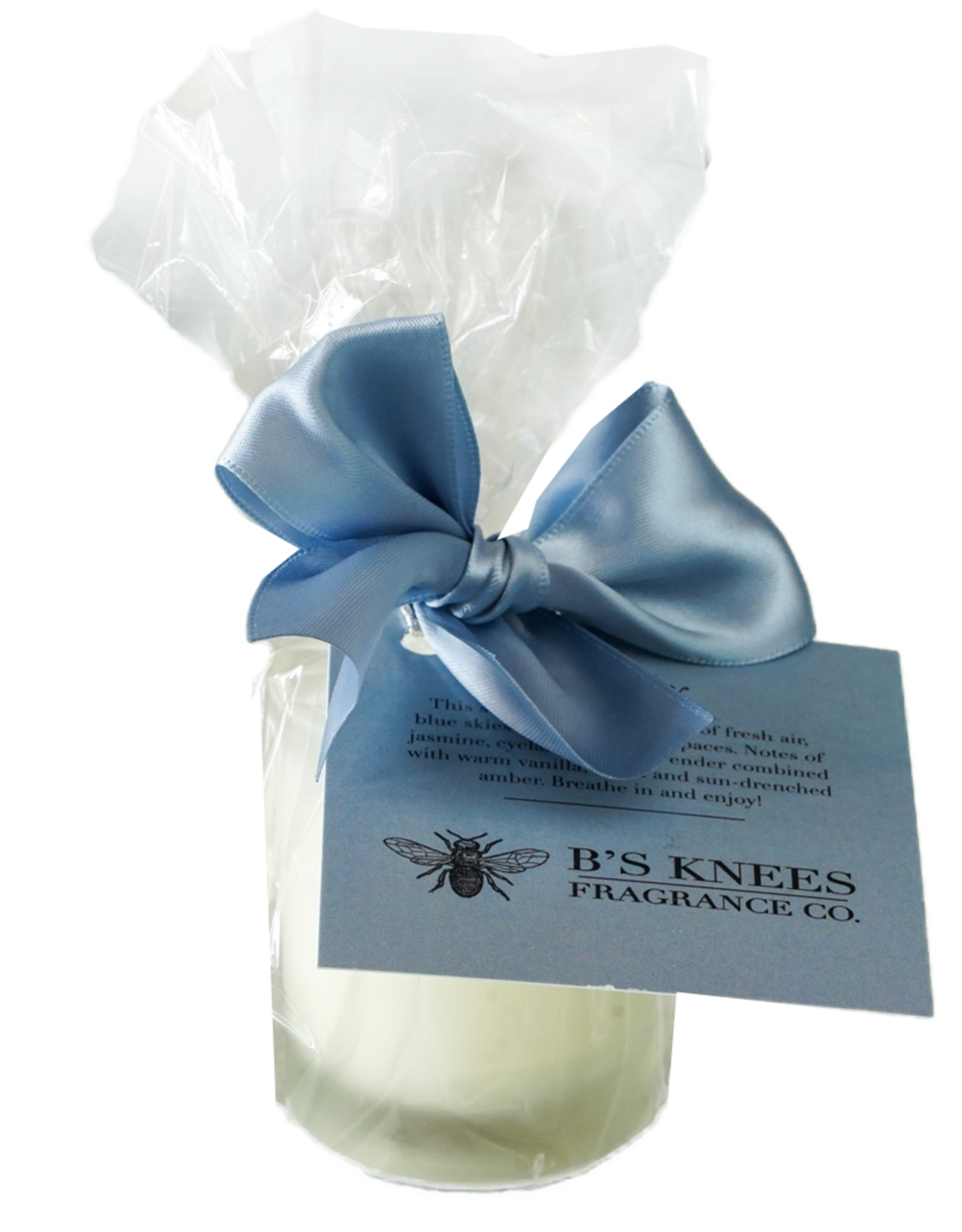 B's Knees Fragrance Candles Votive In White Glass | Big Sky Scent