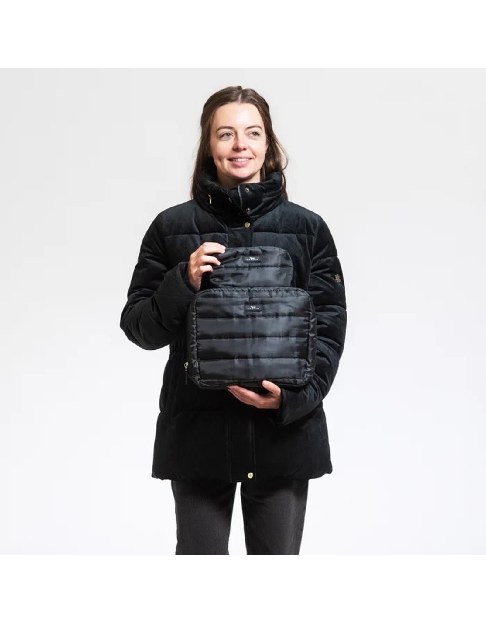 Scout Bags All-Inclusive Quilted Toiletry Bag Black Puffer