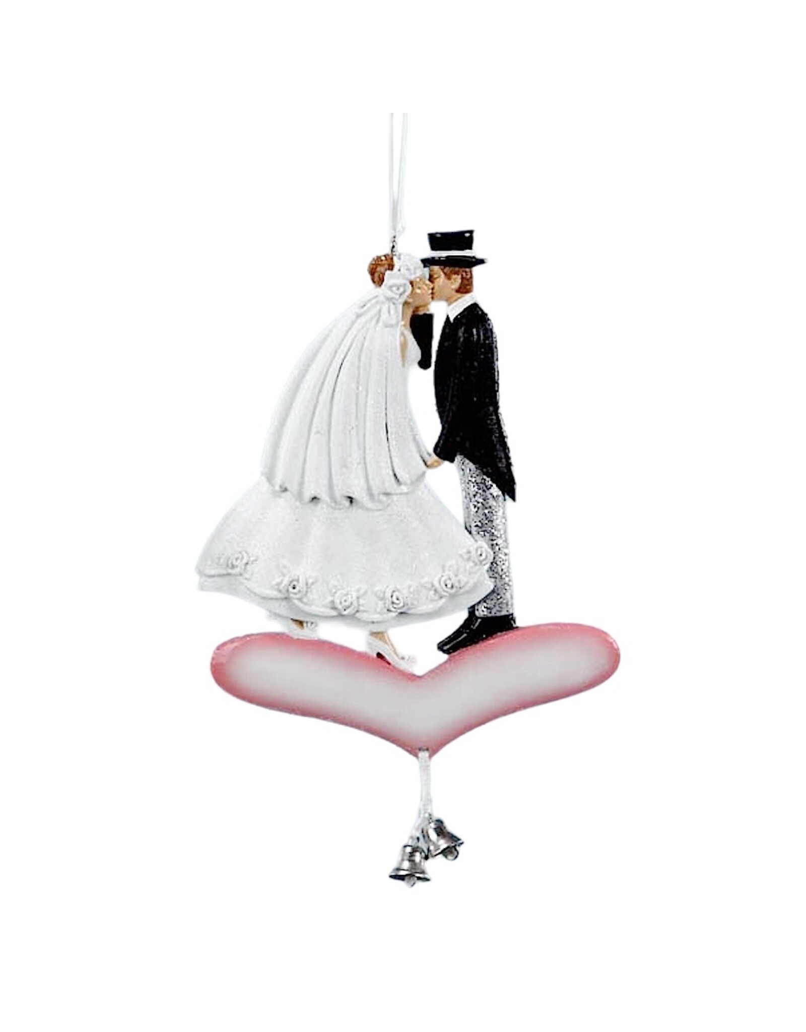 Kurt Adler Wedding Couple Self Personalized Christmas Ornament
