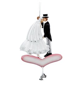Kurt Adler Wedding Couple Self Personalized Christmas Ornament