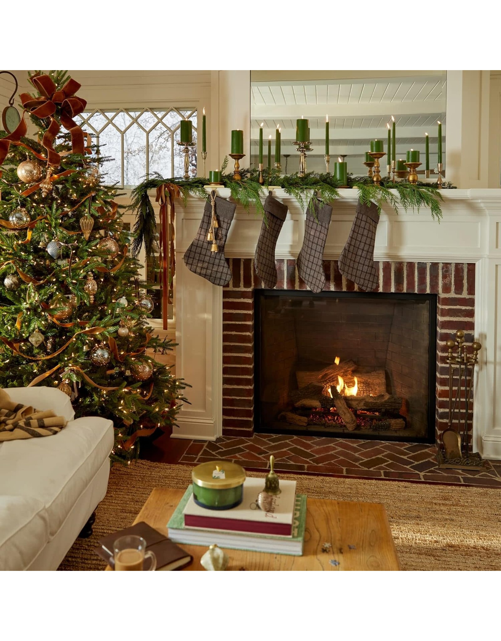 Frasier Fir Taper Candles Set of 2 Green 12 Inch Tapers