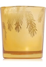 Frasier Fir Candles 13oz Gold Glass w Pine Needle Design